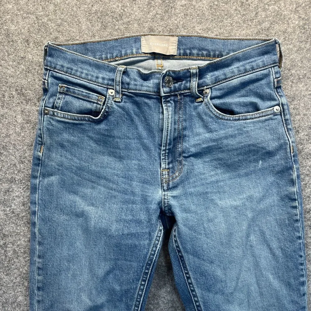 Everlane Jeans Womens Size 28 Skinny Mid Rise Light Blue Stretch Denim‎